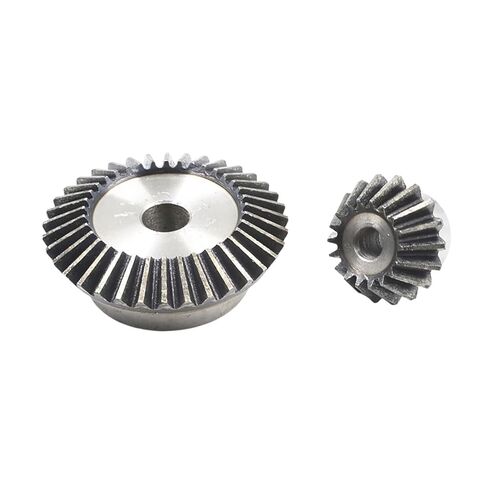 ترس ترس محرك ثقيل من الفولاذ 1 زوج 1:2 ترس مخروطي فولاذي 1.5 متر 15 أسنان + 30 أسنان 90 درجة تروس زاوية شبكية in Kuwait