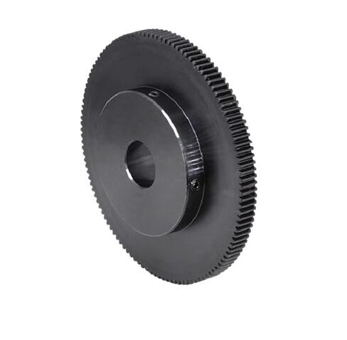 ترس محرك فولاذي شديد التحمل قطعة واحدة ترس محرك 1M-100 أسنان من الفولاذ الكربوني عالي التردد لعجلة تبريد الأسنان مقاس 50 مم (100T-Bore 19 مم) in Kuwait