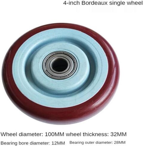 5-inch White Nylon Single Wheel wear-Resistant cart with Double Bearings in Saudi Arabia