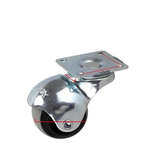 1 piece 1.5 inch 8mm/10mm Spherical Nylon Universal Wheel Thread Sofa Wheel Furniture Coffee Table TPR Silent(D) in Saudi Arabia