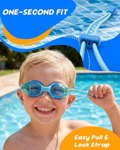 Aegend Swim Goggles for Toddler Kids 3-8 Comfort Fit Anti-Fog Pool Goggles for Swimming in Saudi Arabia