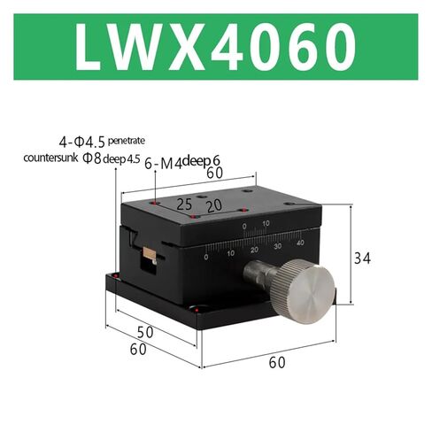 شريحة ضبط المنصة ذات المحور X LWX4060 ذات الأخدود الدقيق in Saudi Arabia