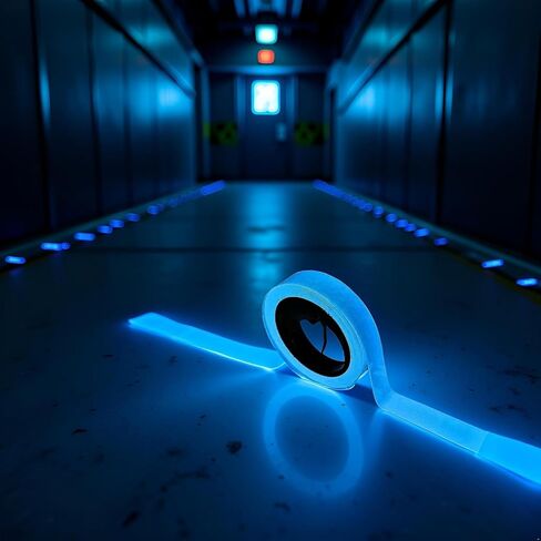 شريط يتوهج في الظلام، ملصق فلورسنت سبايك لجدران السلالم وخطوات السلامة ومخارج اللافتة، شريط تحذيري، أشرطة مضيئة ذاتية اللصق (9.8 قدم) in Kuwait