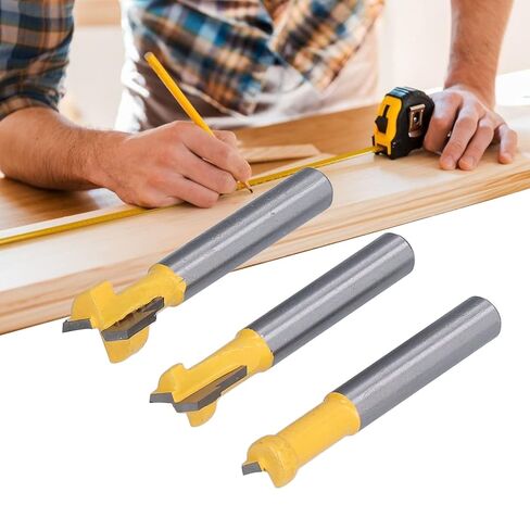 3Pcs Keyhole Router Bits Set 1/4in Shank T Slot Routers Bit Milling Cutters for Wood in Saudi Arabia