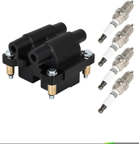 ECCPP UF538 1 ignition coils wilth 4 iridium Spark Plugs,for Subaru Outback 2.5L 2005-2009,for Subaru Legacy 2.5L 2005-2009,for Subaru Impreza 2.5L 2005-2010,for Subaru Forester 2.5L 2005-2010 in Saudi Arabia
