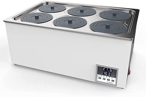 Digital Thermostatic Lab Water Bath with Timing Function, Electric Water Bath Heater 2/4/6 Hole Stainless Steel Inner Tank, with Selectable Openings (4 Holes) in Saudi Arabia