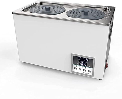 Scientific Digital Lab Water Bath, Thermostatic Water Bath with Digital Display and Protective Cover Lid for Lab Use, 304 Stainless Steel Steel Liner, Exactitud 0.01℃ (6 Holes) in Saudi Arabia