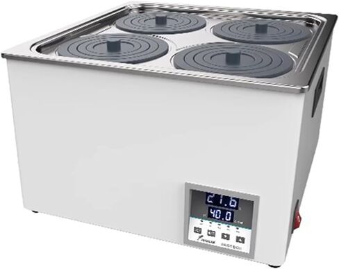 Scientific Digital Lab Water Bath, Thermostatic Water Bath with Digital Display and Protective Cover Lid for Lab Use, 304 Stainless Steel Steel Liner, Exactitud 0.01℃ (6 Holes) in Saudi Arabia