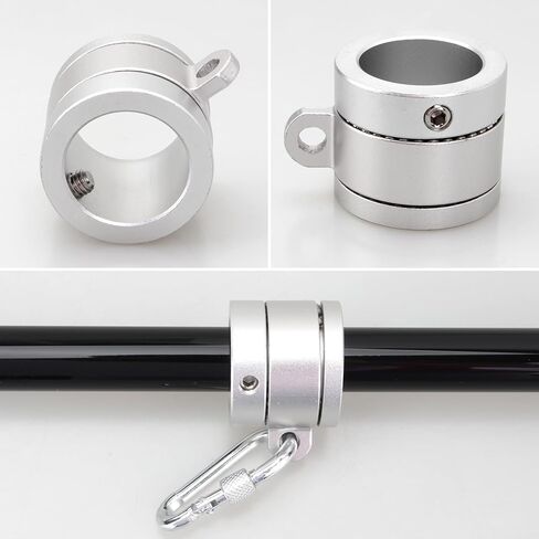 طوق قفل شريط الأكمام 7/8 بوصة مع نقطة ربط ربط لحبل الأدوات، طوق ربط الأدوات لقضبان الأكمام المتوافقة مع شريط 7/8 بوصة in Kuwait