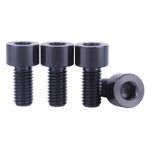 4PCS Titanium Bolt M8x16 20 25 30mm Allen Socket Head Bolt Screws (Black, M8x20mm) in Saudi Arabia