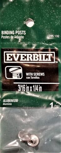 3/16 in. x 1/4 in. Aluminum Flat-Head Slotted Machine Screw with Binding Post … in Saudi Arabia