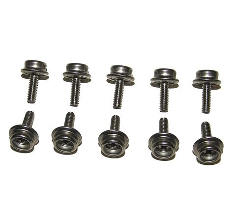 مسمار براغي آلي مثبت بالإطباق، برغي من الفولاذ المقاوم للصدأ مقاس 1/2 بوصة رقم 8، طقم مكون من 10 قطع in Kuwait