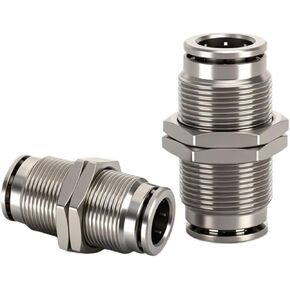 Pneumatic Tracheal Quick Connector PM6 Partition PM8 1Pcs(PM8(全铜镀镍)) in Kuwait