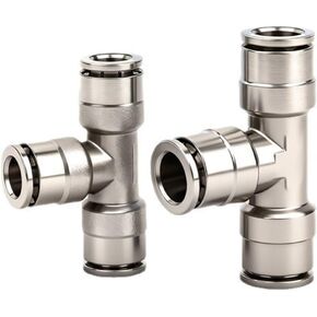 Pneumatic Quick Connector Insertion Tube PE6/8/10 Three-way Variable Diameter PEG12-8 1Pcs(T型变径三通PEG8-6-8) in Kuwait
