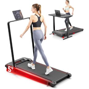 Walking Pad, Incline Walking Pad Treadmill, Under Desk Treadmills 265 Lbs Capacity, 2.5HP Low Noise Portable Running Machine for Home and Office, with LED Display, Remote Control in Kuwait