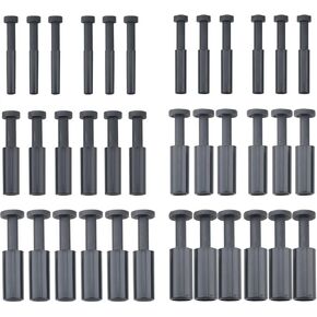 CHENJIN 36PCS Black Plastic Cap Air Hose Plugs 1/8 5/32 1/4 5/16 3/8 1/2 six each Straight Push Air Line Connectors Leak Proof Fitting Plugs For Hose in Kuwait