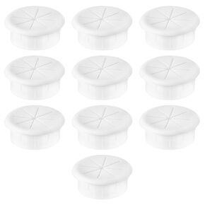 2" White Desk Grommet, JTemgle Flexible Cable Grommet Rubber Cable Hole Cover Wire Organizer Caps Desktop Cord Management for Home Office TV Stands Tabletops, 10 Pieces in Kuwait