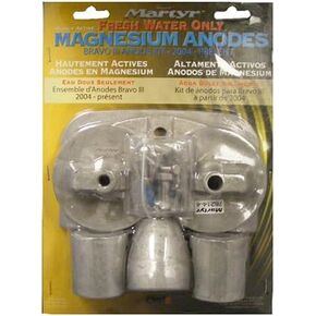Boat Marine Mercruiser Bravo III BRAVO 3 Outdrive 2004-Present FRESH WATER MAGNESIUM ANODE Kit with Hardware (aka Zincs but Magnesium for Fresh Water) in Saudi Arabia