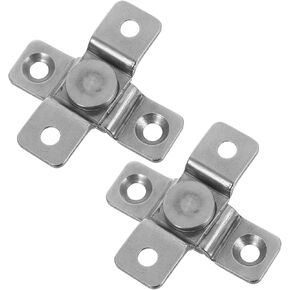 VALICLUD 2 قطعة من الفولاذ المقاوم للصدأ مفصلات محورية لعزم دوران التخميد 2 نيوتن متر أجهزة باب مخفية شديدة التحمل للخزانات والنوافذ مع عمود تحديد المواقع قابل للتعديل in Kuwait