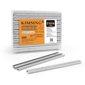 KIMSING C1214 Hog Ring Staples 7/16" (11.4 mm) Outside Crown 304 Stainless Steel C Rings for BWG12/C712 Hog Ring Gun (1,800 PCS/Pack) in Saudi Arabia