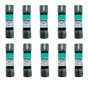 10-حزمة جديدة FNM-10 FNM-10A FNM 10A 250Vac صمامات تأخير الوقت، FNM-10A صمامات خرطوشة رفض الفئة CC الحالية in Kuwait