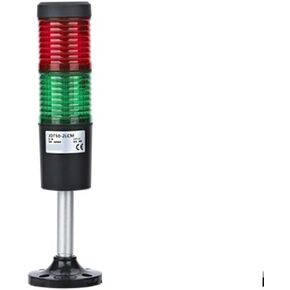 JDT50 Combined Lighthouse JDT50 2 Sections W Flashing 24V 26cm Pole Flat Disc丨JDT502WSB26P1 in Kuwait