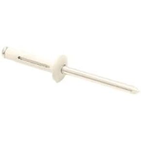 مثبت برشام أبيض ثلاثي التثبيت مقاس 3/16 بوصة × 0.920 بوصة لسياج الفينيل (عبوة من 20 قطعة) in Kuwait