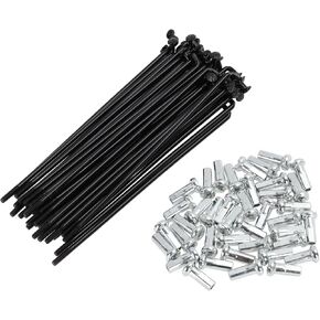 38Set 14G Bicycle Spoke Bike Wheel Spoke Carbon Steel Black in Kuwait