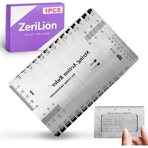 Guitar String Action Gauge - String Height Ruler, for Accurate Electric & Acoustic Guitar Setup, Bass Maintenance & Luthier Work in Kuwait