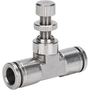 تنظيم السرعة الهوائية في اتجاه واحد للحد من التدفق SA خط أنابيب اسطوانة صمام خنق SL4-M5/8-02 أنبوب الغاز المشترك 1 قطعة (StainlessSteelLSA6) in Kuwait