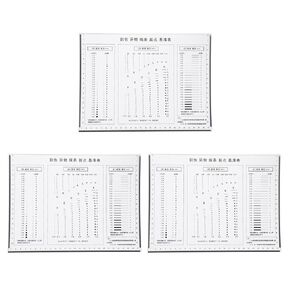 HARFINGTON 3pcs High Precision SEC Size Estimation Chart 285x205mm Transparency Flaw Detection Film Ruler for Diameter and Line Width Defects Measuring in Kuwait