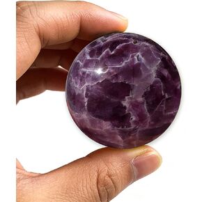 AierCrystal Natural Stone Crystal Sphere Feng Shui Home Decoration Ball Positive Energy Scrying Orb for Meditation Tool for Spiritual Space Purification Globe Diameter 6-7cm Green Fluorite Sphere in Saudi Arabia