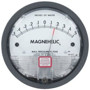Dwyer® Magnehelic® Differential Pressure Gage, 2300-00, 0.125-0-0.125"w.c. in Kuwait