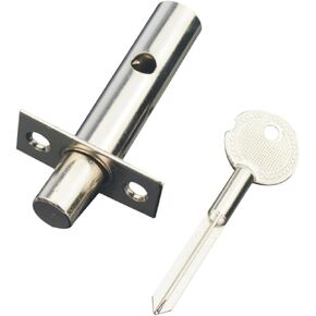 أقفال باب الخصوصية من الفولاذ المقاوم للصدأ مقاس 16 × 60 سم، قفل نقر أسطواني بمفتاح، مجموعة قفل خصوصية منزلية للأبواب الداخلية، باب مقاوم للحريق in Kuwait