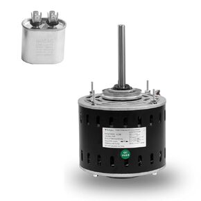 DL1036 Direct Drive Blower Fan Motor,1/3 HP 1075 RPM 3 Speed, 5.0A Low Current, Quiet Reverse Rotation, Compatible with AO Smith/Fasco/GE/Emerson/Franklin/Dayton,48 Frame Sleeve Bearing Motor in Saudi Arabia