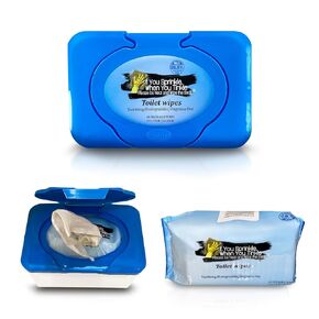 Wipe Dispenser & Toilet Wipes – 60 Count, Multipurpose Flushable Wipes, Aloe Extract, Unscented, Easy-to-Use with Pop Up Dispenser, Septic Safe, Perfect for Potty Training & Bathroom Hygiene in Kuwait