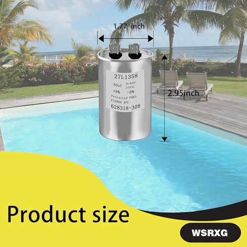 628318-308 27L1358 30 MFD 370V تجمع مضخة المحرك مكثف استبدال متوافق تشغيل المحرك مكثف in Kuwait