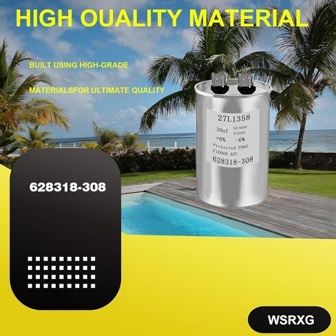 628318-308 27L1358 30 MFD 370V تجمع مضخة المحرك مكثف استبدال متوافق تشغيل المحرك مكثف in Kuwait