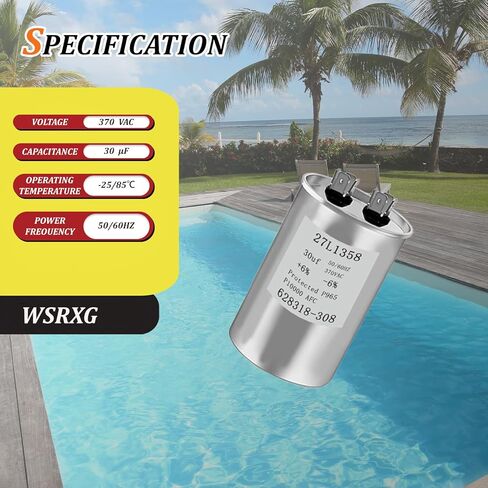 628318-308 27L1358 30 MFD 370V تجمع مضخة المحرك مكثف استبدال متوافق تشغيل المحرك مكثف in Kuwait