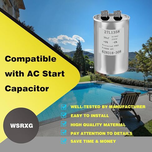 628318-308 27L1358 30 MFD 370V تجمع مضخة المحرك مكثف استبدال متوافق تشغيل المحرك مكثف in Kuwait