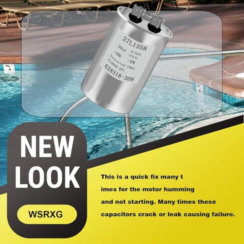 628318-308 27L1358 30 MFD 370V تجمع مضخة المحرك مكثف استبدال متوافق تشغيل المحرك مكثف in Kuwait