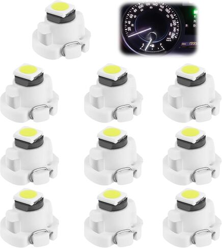 15 Pack T3 LED Dash Bulbs, 8mm Base 3030 SMD LED Instrument Cluster Light Replacement for Automotive HVAC AC Heater Panel Gauge Shift Indicator Map Dome (White Light) in Saudi Arabia