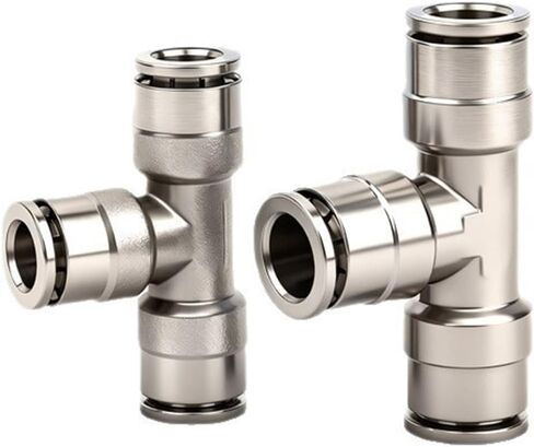 Pneumatic Quick Connector Insertion Tube PE6/8/10 Three-way Variable Diameter PEG12-8 1Pcs(T型变径三通PEG8-6-8) in Kuwait