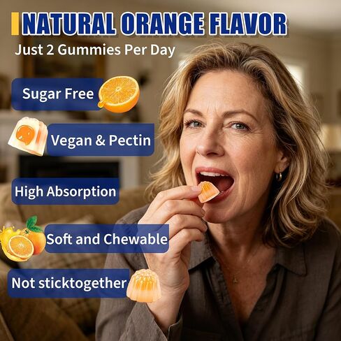 (عبوتان) علكات الكالسيوم مع فيتامين د3، 1200 مجم من مكملات الكالسيوم للنساء والرجال، تدعم صحة العظام والعضلات والأسنان، علكات مملوءة بالسوائل مع امتصاص أسرع 5 مرات، نباتي - 120 قطعة in Kuwait