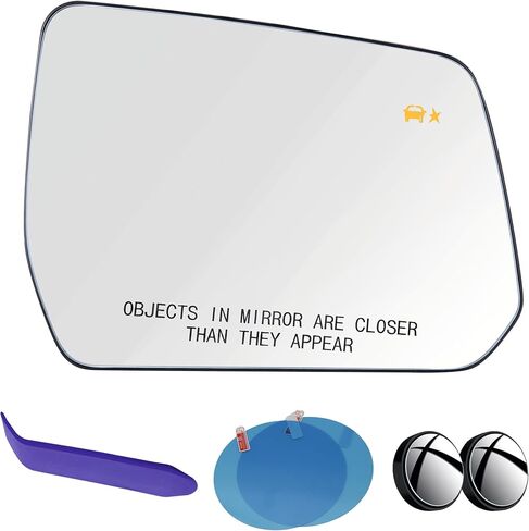 EAP Driver Side Mirror Glass متوافق مع GMC Acadia 2017-2023 ، شيفروليه ترافيرس 2018-2023 ، ساخنة ، 23505276 84498321 GM1324209 in Kuwait