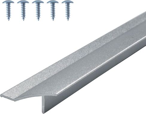 35.43 in / 90cm L Aluminum Door Drip Cap with Screws, Rain Drip Guard, Door Bottom Sweep Edge Deflector,Overall Height 1-1/2 in, 2 Pcs Black in Saudi Arabia