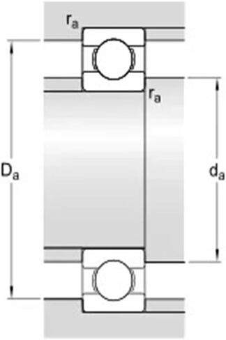 6924 2RS ABEC-1 120x165x22MM Metric Thin Section Bearings 61924RS 6924RS in Kuwait
