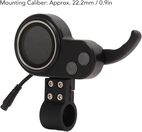 Electric Scooter LCD Display and Thumb Throttle, 5 Pin 24V-60V Thumb Throttle Controller with Speedometer LCD Display Panel for Electric Scooter Controller in Kuwait