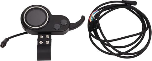 Electric Scooter LCD Display and Thumb Throttle, 5 Pin 24V-60V Thumb Throttle Controller with Speedometer LCD Display Panel for Electric Scooter Controller in Kuwait