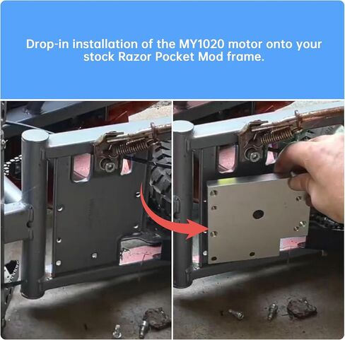 Motor Adapter Plate Set, Compatible with Razor RSF350 Models, Fit for MY1020 Motor Upgrade in Kuwait